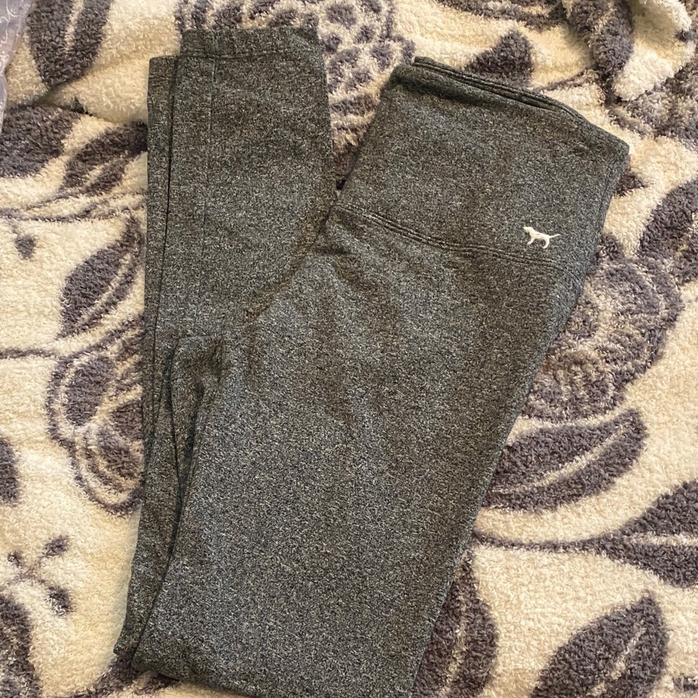 PINK Victoria’s Secret Grey Marled Leggings